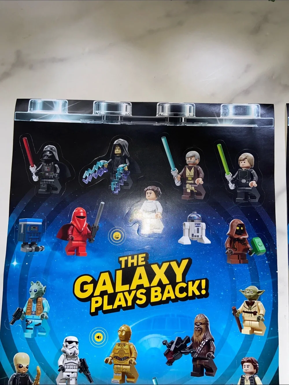 Lego Smart Play Star Wars Blue Galaxy Exclusive Limited Edition Stickers to Cus